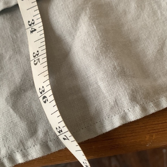 J Jill 100% Linen Soft Gray Double Layered Lagenlook Maxi Coastal Skirt Sz 14 - Picture 11 of 11